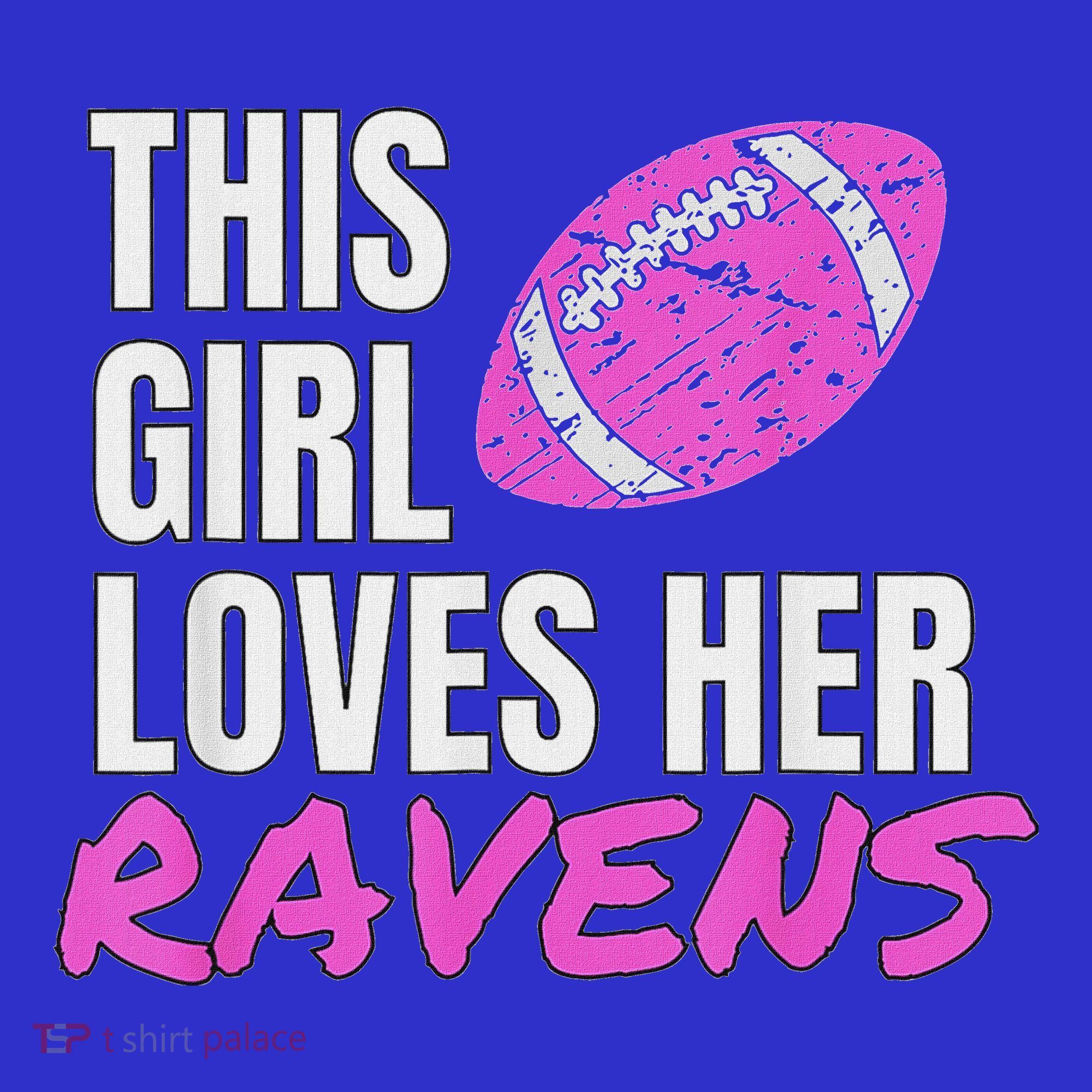 This Girl Loves Her Raven Mousepad