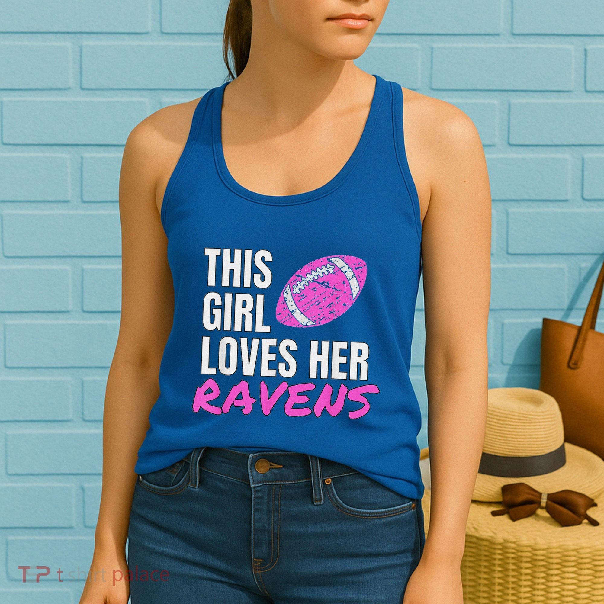 This Girl Loves Her Raven Women's Tank Top