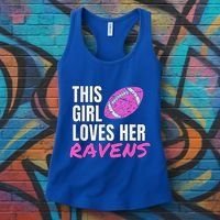 This Girl Loves Her Raven Women's Tank Top thumb 3