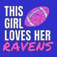 This Girl Loves Her Raven Baby Bodysuit thumb 2