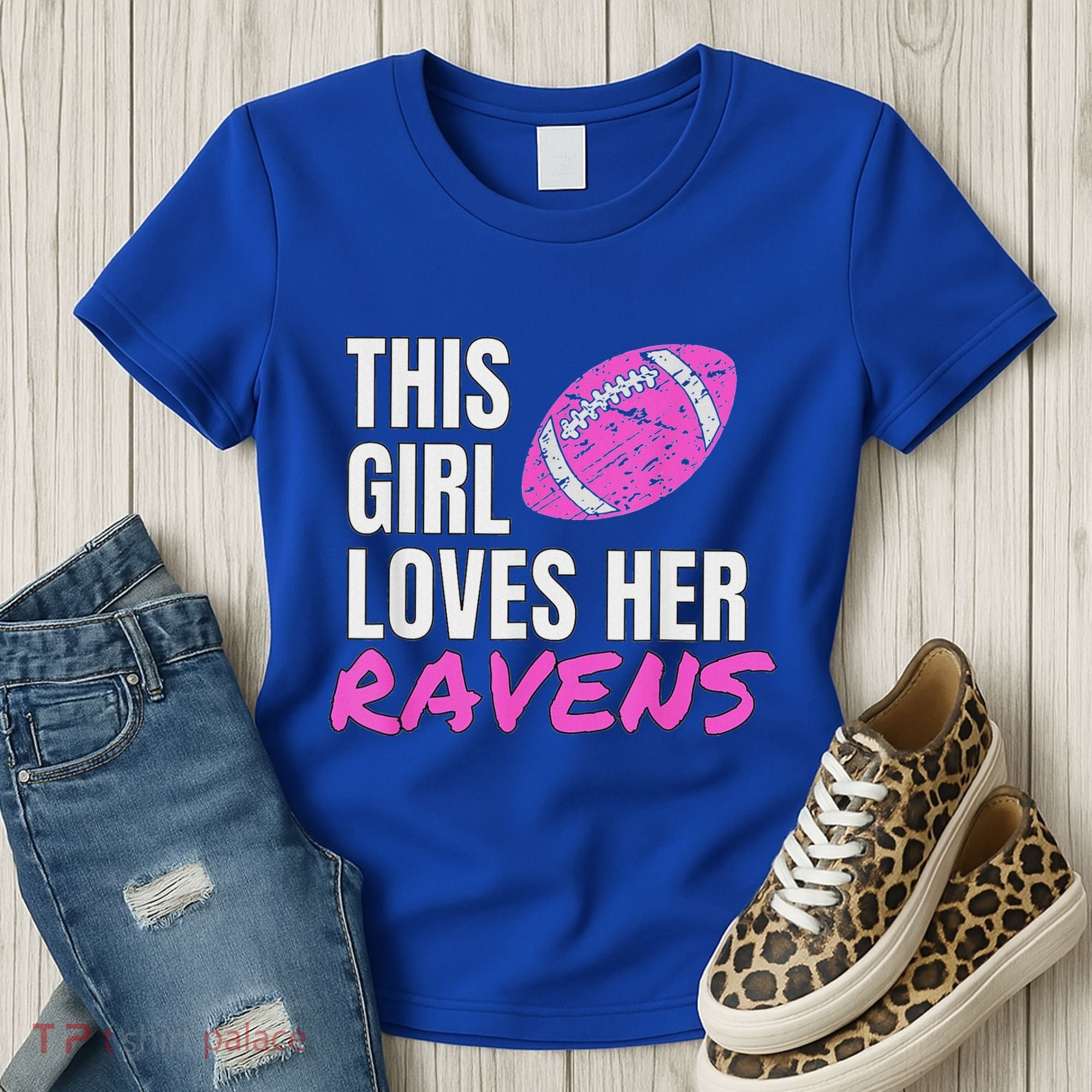 This Girl Loves Her Raven Women's T-Shirt