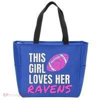 This Girl Loves Her Raven Tote Bag thumb 0