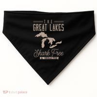 The Great Lakes Shark Free Unsalted USA-Made Doggie Bandana thumb 0