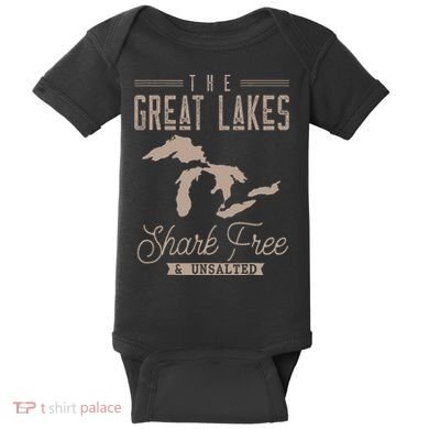 The Great Lakes Shark Free Unsalted Baby Bodysuit