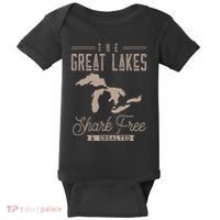 The Great Lakes Shark Free Unsalted Baby Bodysuit thumb 0