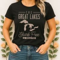 The Great Lakes Shark Free Unsalted Women's T-Shirt thumb 2