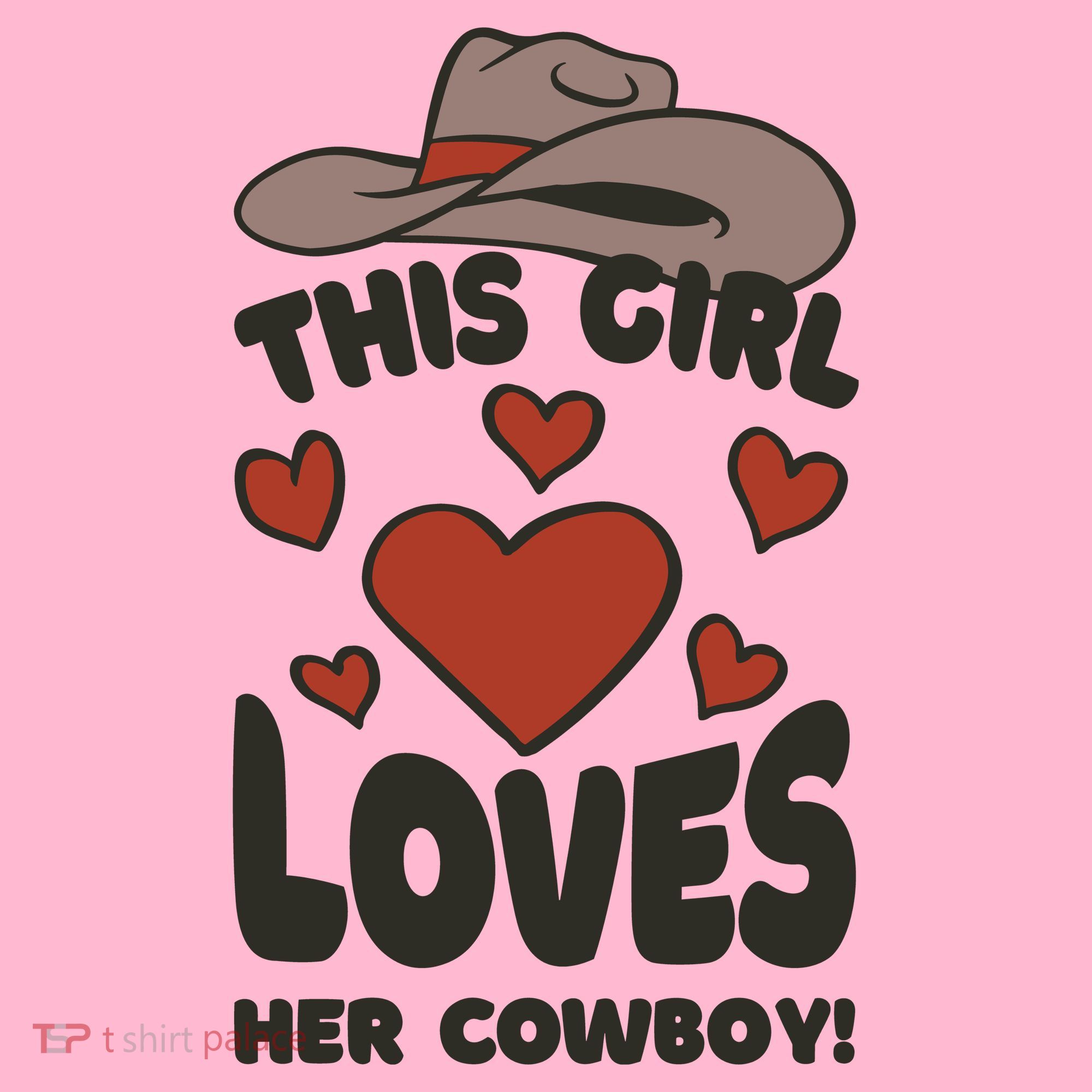 This Girl Loves Her Cowboy Cute Girlfriend Coaster