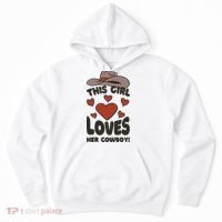 This Girl Loves Her Cowboy Cute Girlfriend Hoodie thumb 0