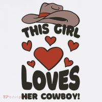 This Girl Loves Her Cowboy Cute Girlfriend Women's Hoodie thumb 2