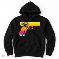 Tropical Gun Lover Firearm Beach Cute Hawaiian Gift Aloha Hoodie thumb 0