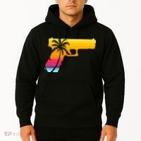 Tropical Gun Lover Firearm Beach Cute Hawaiian Gift Aloha Hoodie thumb 2