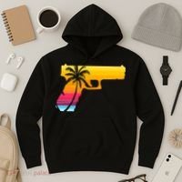 Tropical Gun Lover Firearm Beach Cute Hawaiian Gift Aloha Hoodie thumb 3