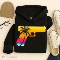 Tropical Gun Lover Firearm Beach Cute Hawaiian Gift Aloha Hoodie thumb 4