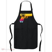 Tropical Gun Lover Firearm Beach Cute Hawaiian Gift Aloha Apron thumb 0