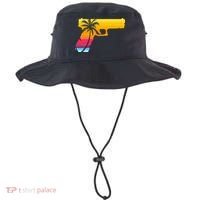 Tropical Gun Lover Firearm Beach Cute Hawaiian Gift Aloha Bucket Hat thumb 0