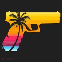 Tropical Gun Lover Firearm Beach Cute Hawaiian Gift Aloha Beanie thumb 2