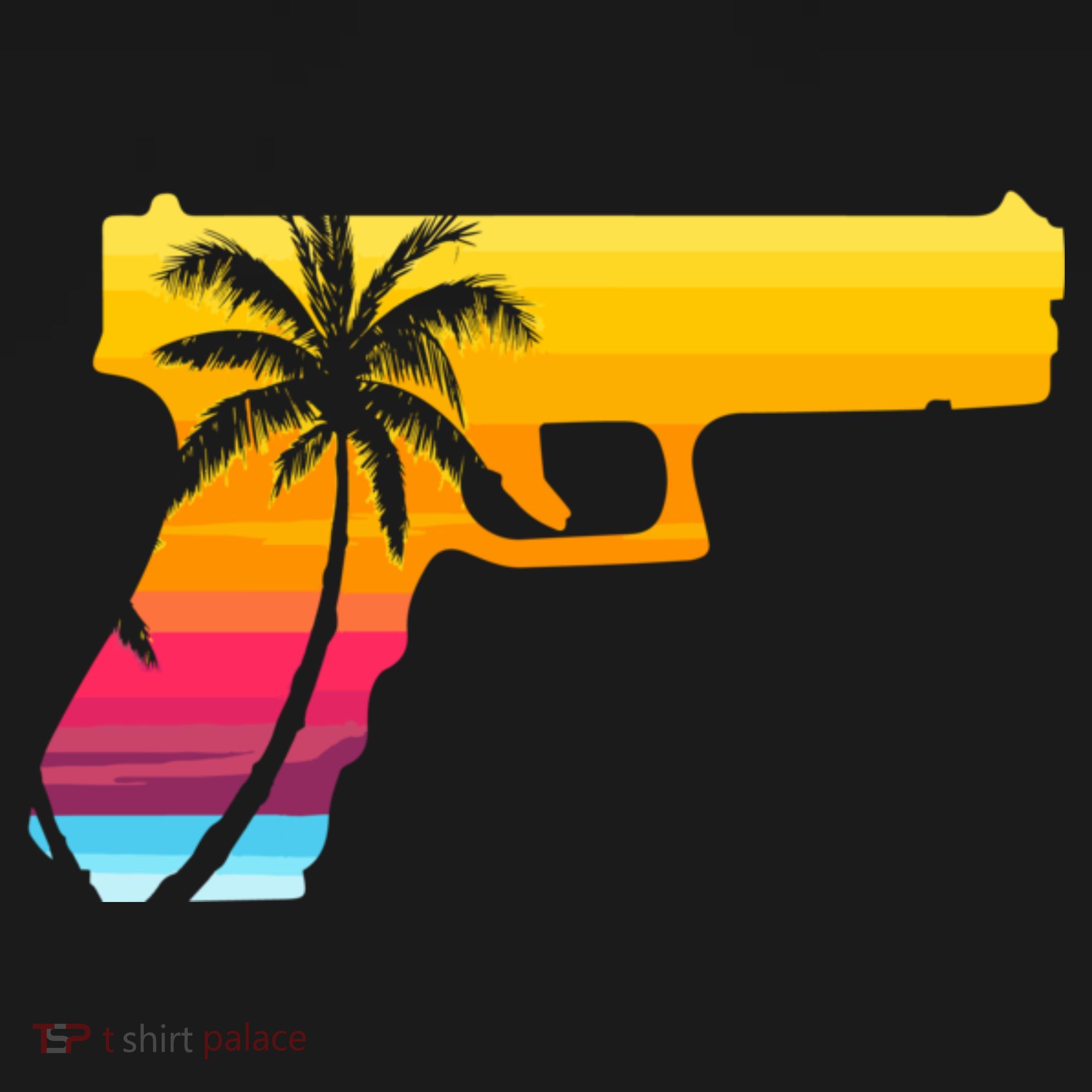 Tropical Gun Lover Firearm Beach Cute Hawaiian Gift Aloha Baby Bodysuit