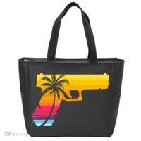 Tropical Gun Lover Firearm Beach Cute Hawaiian Gift Aloha Tote Bag thumb 0