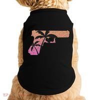 Tropical Gun Lover Firearm Beach Cute Hawaiian Gift Aloha Doggie Tank thumb 0