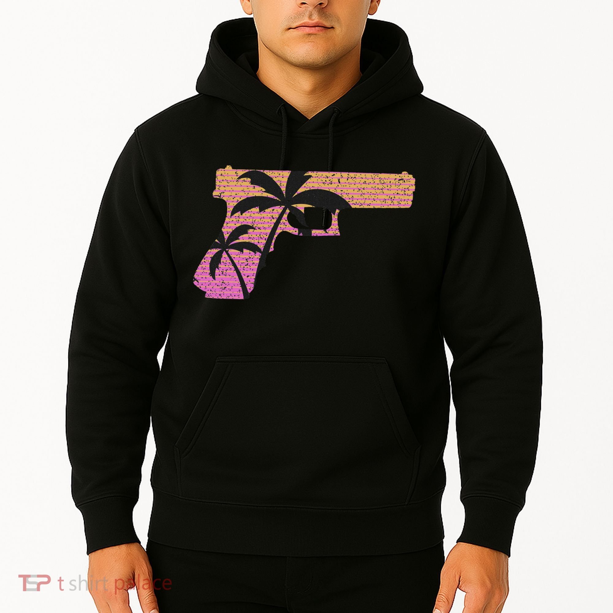 Tropical Gun Lover Firearm Beach Cute Hawaiian Gift Aloha Hoodie
