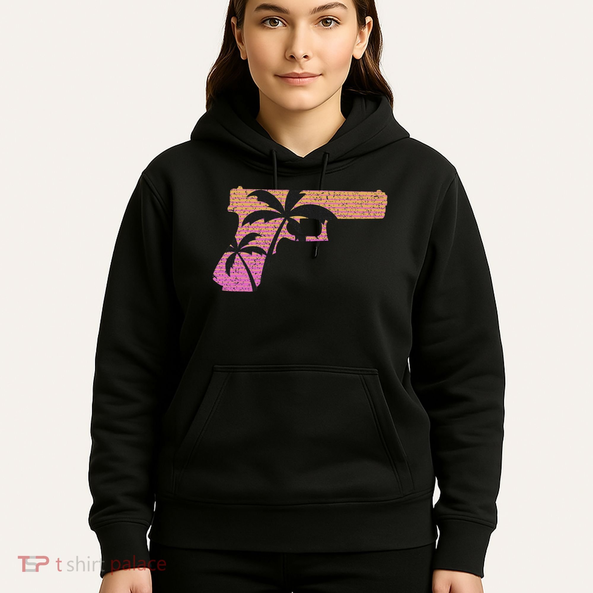 Tropical Gun Lover Firearm Beach Cute Hawaiian Gift Aloha Hoodie