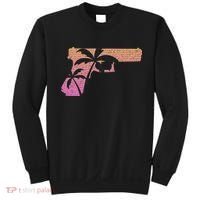 Tropical Gun Lover Firearm Beach Cute Hawaiian Gift Aloha Sweatshirt thumb 0