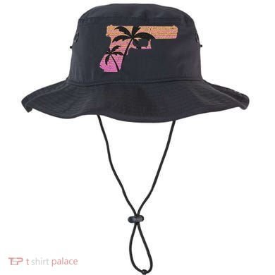 Tropical Gun Lover Firearm Beach Cute Hawaiian Gift Aloha Bucket Hat