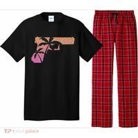 Tropical Gun Lover Firearm Beach Cute Hawaiian Gift Aloha Pajama Set thumb 0
