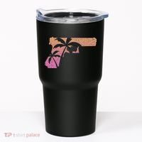 Tropical Gun Lover Firearm Beach Cute Hawaiian Gift Aloha Tumbler thumb 0