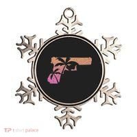 Tropical Gun Lover Firearm Beach Cute Hawaiian Gift Aloha Ornament thumb 0