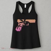 Tropical Gun Lover Firearm Beach Cute Hawaiian Gift Aloha Women's Tank Top thumb 3