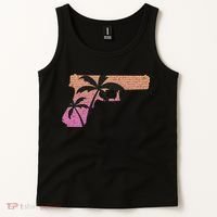 Tropical Gun Lover Firearm Beach Cute Hawaiian Gift Aloha Tank Top thumb 2