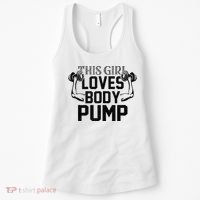 This Girl Love Body Pump Women Funny Weightlifting Women's Tank Top thumb 0