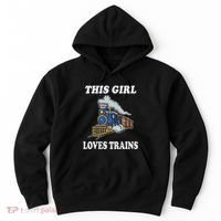 This Girl Loves Trains Train Lover Hoodie thumb 0