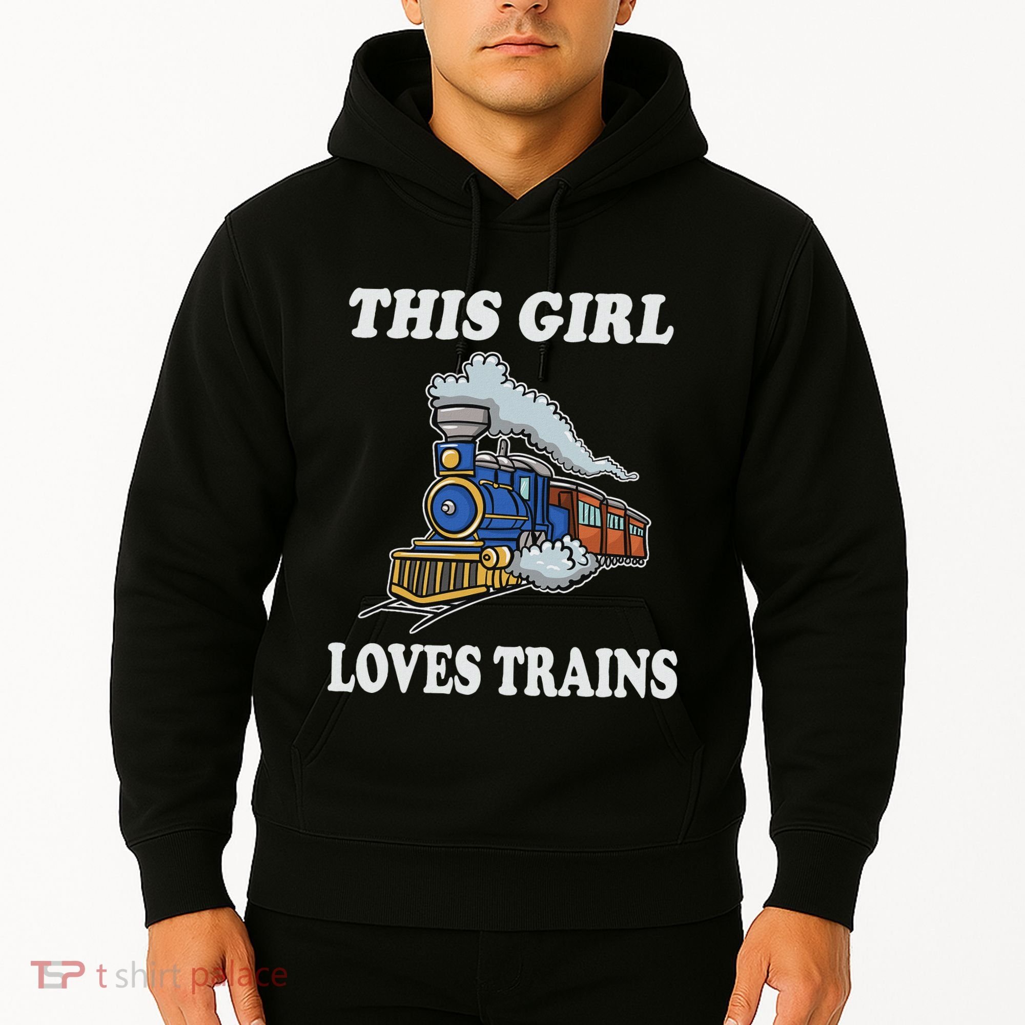 This Girl Loves Trains Train Lover Hoodie