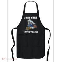 This Girl Loves Trains Train Lover Apron thumb 0