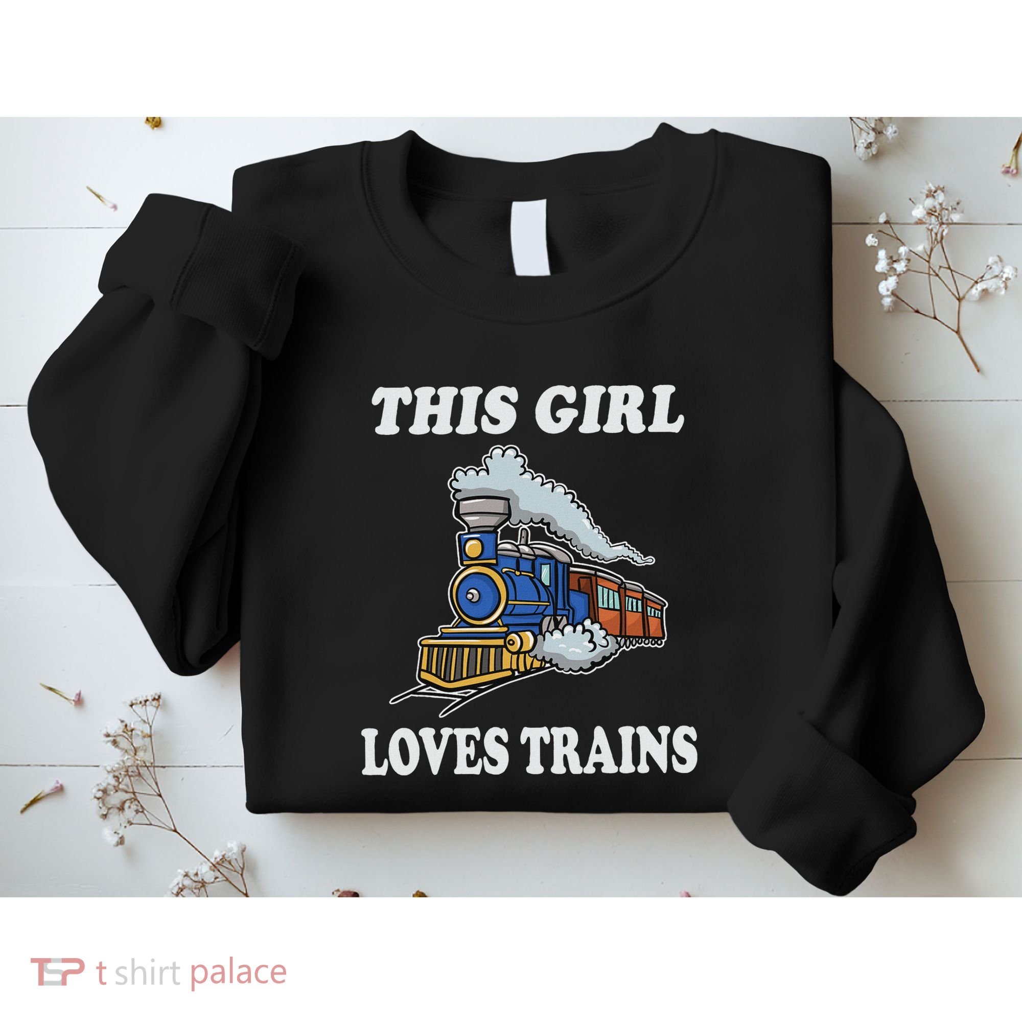 This Girl Loves Trains Train Lover Sweatshirt