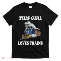 This Girl Loves Trains Train Lover T-Shirt thumb 0