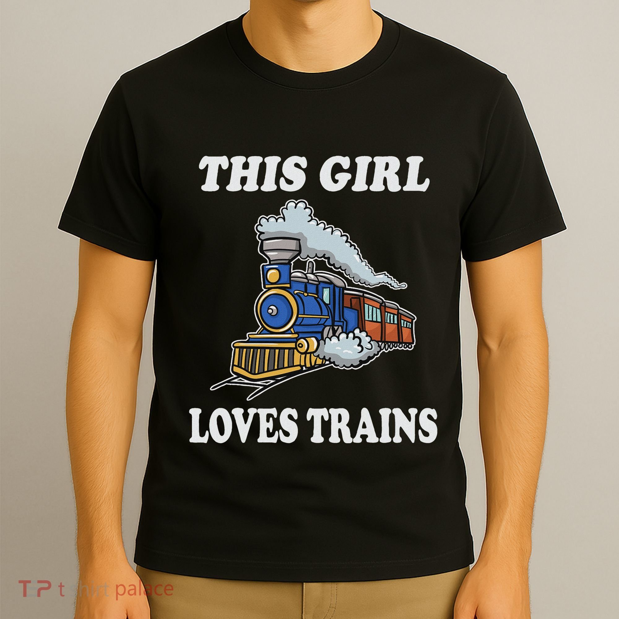 This Girl Loves Trains Train Lover T-Shirt