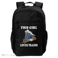 This Girl Loves Trains Train Lover Backpack thumb 0