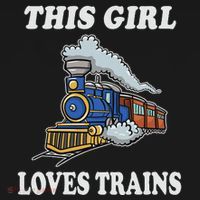 This Girl Loves Trains Train Lover Mousepad thumb 1
