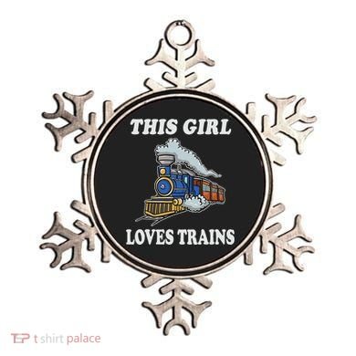 This Girl Loves Trains Train Lover Ornament