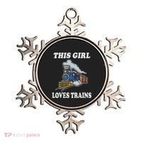 This Girl Loves Trains Train Lover Ornament thumb 0