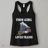This Girl Loves Trains Train Lover Women's Tank Top thumb 3