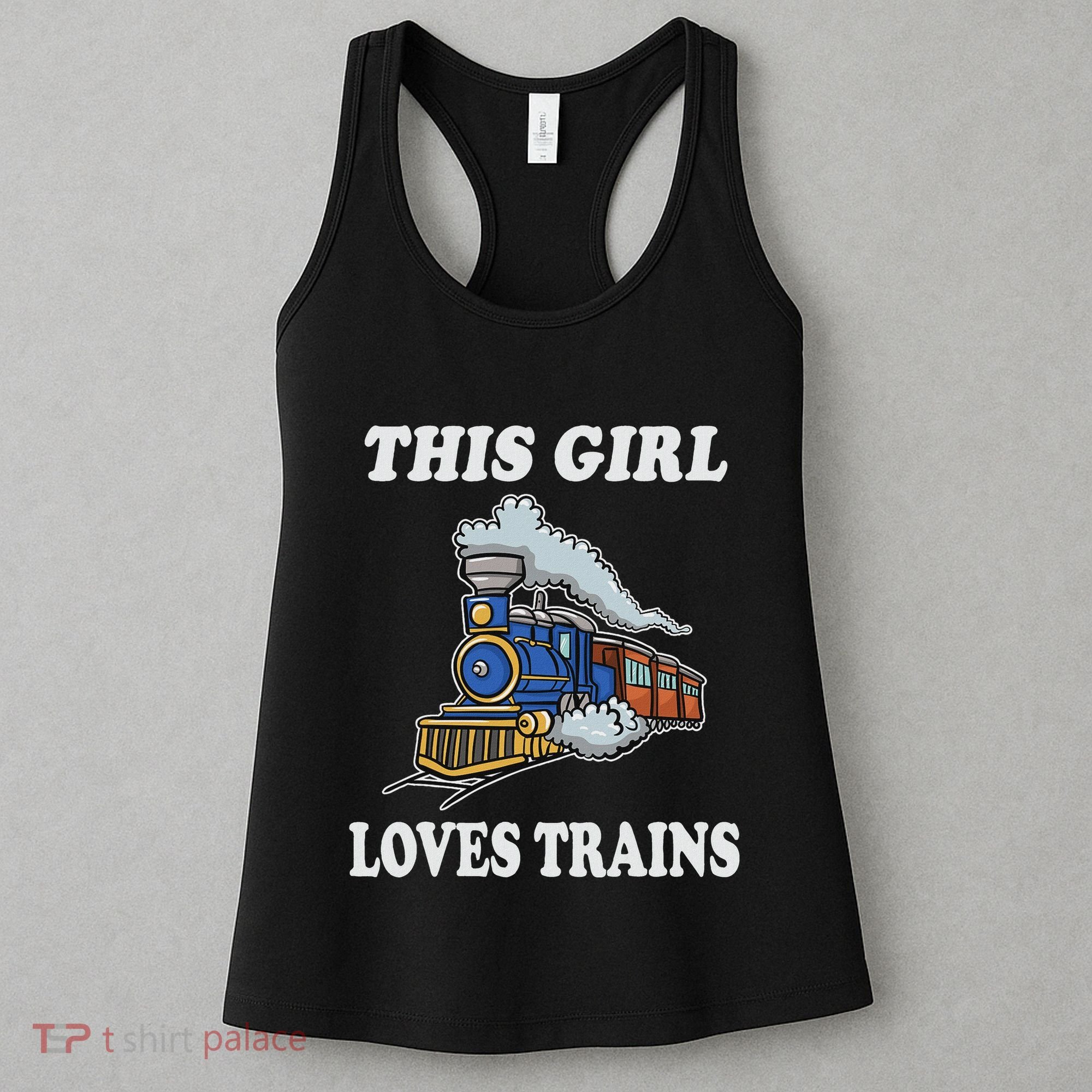 This Girl Loves Trains Train Lover Women's Tank Top