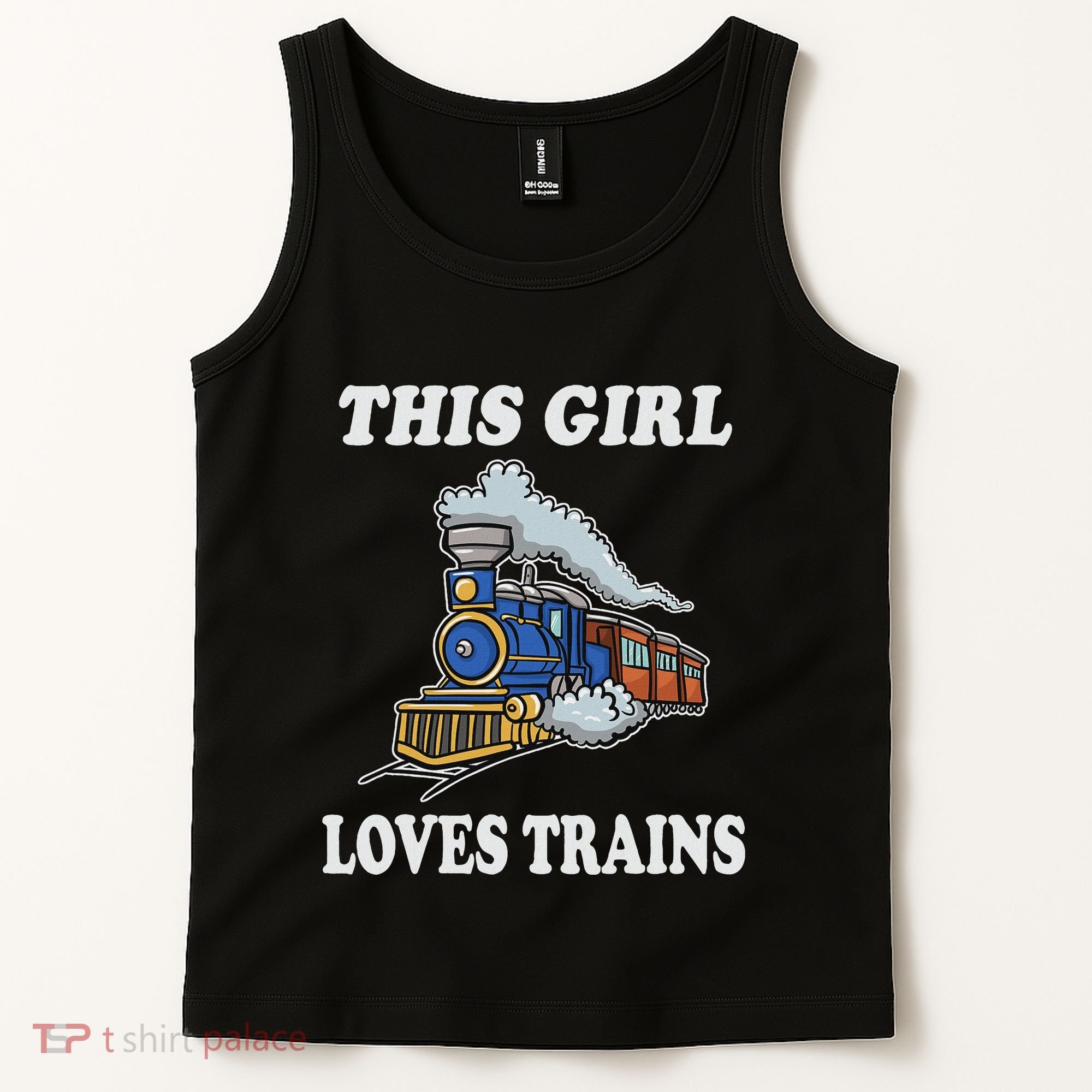This Girl Loves Trains Train Lover Tank Top