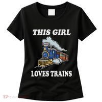 This Girl Loves Trains Train Lover Women's T-Shirt thumb 0