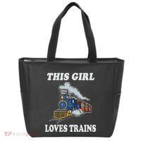 This Girl Loves Trains Train Lover Tote Bag thumb 0