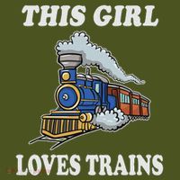 This Girl Loves Trains Train Lover The Baniff Cuffed Pom Beanie thumb 2