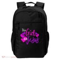This Girl Loves Jesus Hearts Christian  Backpack thumb 0